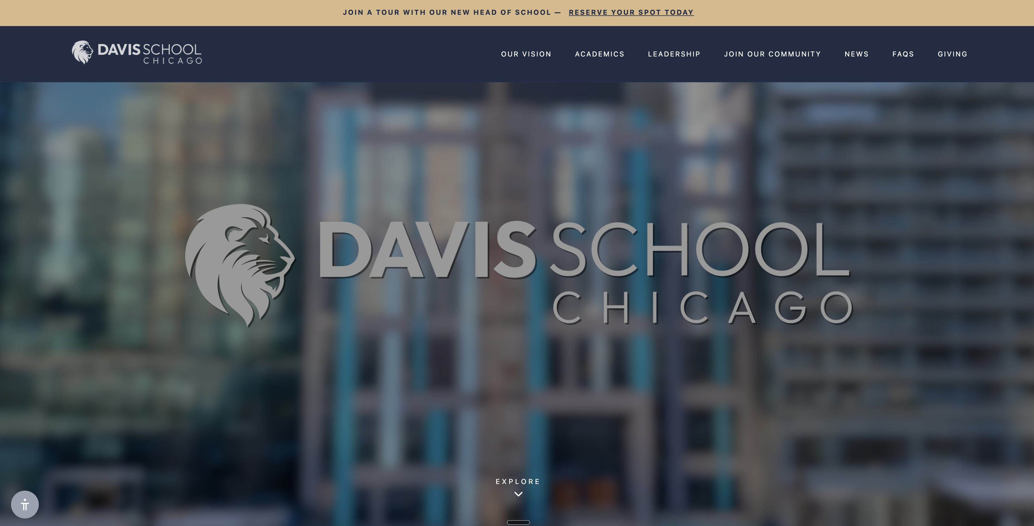 Davis School Chicago homepage